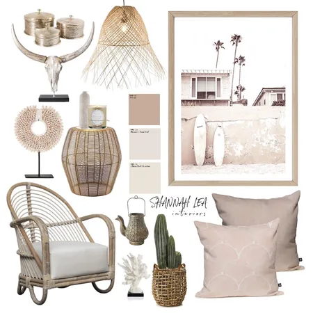 Neutral Boho Interior Design Mood Board by Shannah Lea Interiors on Style Sourcebook