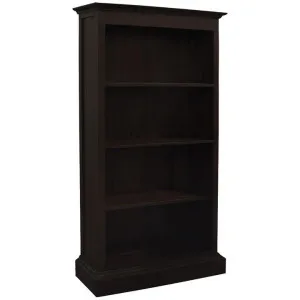 Tasmania Mahogany Timber Wide Bookcase, Chocolate by Centrum Furniture, a Bookshelves for sale on Style Sourcebook