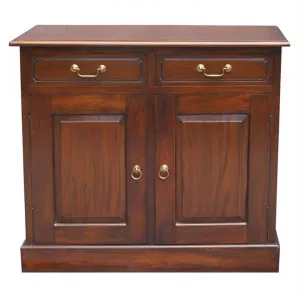 Tasmania Mahogany Timber 2 Door 2 Drawer Buffet Table, 100cm, Mahogany by Centrum Furniture, a Sideboards, Buffets & Trolleys for sale on Style Sourcebook