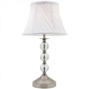 Owen Crystal Touch Table Lamp, Brushed Chrome by Mercator, a Table & Bedside Lamps for sale on Style Sourcebook