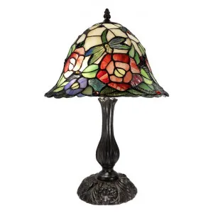 Rosita Tiffany Style Stained Glass Table Lamp, Medium by GG Bros, a Table & Bedside Lamps for sale on Style Sourcebook