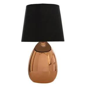 Libby Metal Base Touch Table Lamp, Black / Copper by Lexi Lighting, a Table & Bedside Lamps for sale on Style Sourcebook