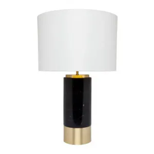 Paola Marble Base Table Lamp, Black / White by Cozy Lighting & Living, a Table & Bedside Lamps for sale on Style Sourcebook