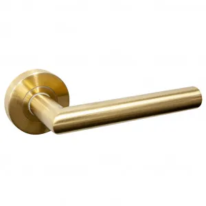 Glenelg Lever Handle - Satin Brass by Häfele, a Door Hardware for sale on Style Sourcebook