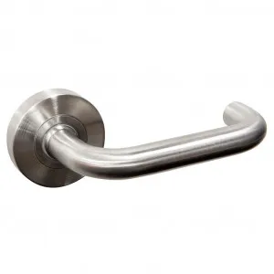 Prevelly Hollow Lever Handle - Satin Stainless Steel by Häfele, a Door Hardware for sale on Style Sourcebook