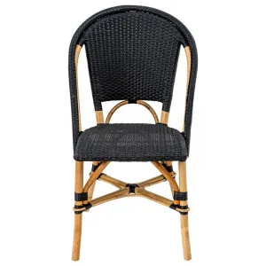 Positano Rattan Bistro Dining Chair, Black by Casa Uno, a Dining Chairs for sale on Style Sourcebook