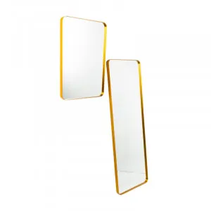 Luxe Sienna Gold Metal Frame Bathroom Mirror - 2 Sizes 750mm x 500mm by Luxe Mirrors, a Vanity Mirrors for sale on Style Sourcebook