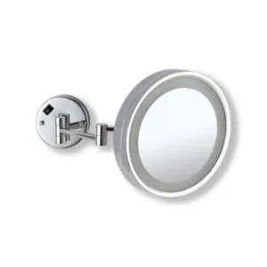 Wall Mounted Round Shaving/Make Up Mirror LED Light 3x Magnification 25cm Hard Wired by Luxe Mirrors, a Shaving Cabinets for sale on Style Sourcebook
