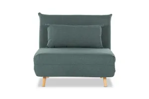 Bishop Modern Armchair Sofa Bed, Green Fabric, by Lounge Lovers by Lounge Lovers, a Sofa Beds for sale on Style Sourcebook