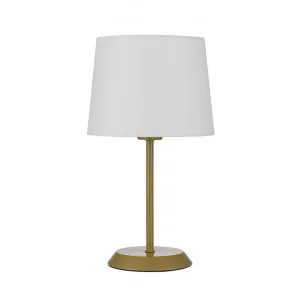Jaxon Metal Base Table Lamp, Gold / Ivory by Telbix, a Table & Bedside Lamps for sale on Style Sourcebook