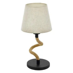 Rampside Metal & Rope Base Table Lamp by Eglo, a Table & Bedside Lamps for sale on Style Sourcebook