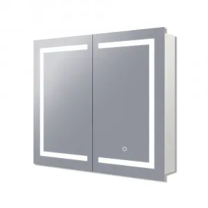 Vera LED Mirrored Cabinet with Demister - (75cm x 70cm), (90cm x 70cm), (120cm x 70cm), or (150cm x 70cm) 750mm x 700mm by Luxe Mirrors, a Cabinets, Chests for sale on Style Sourcebook