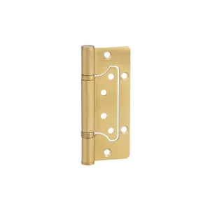 Ellis Flush Door Hinge Pair 130mm - Brushed Brass by ABI Interiors Pty Ltd, a Door Hardware for sale on Style Sourcebook