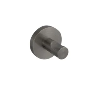 Elysian Robe Hook - Brushed Gunmetal by ABI Interiors Pty Ltd, a Shelves & Hooks for sale on Style Sourcebook