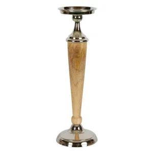 Atlas Mango Wood & Glass Metal Candle Holder, Large by Florabelle, a Candle Holders for sale on Style Sourcebook