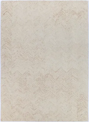 Chevron 11C Beige Rug by Wild Yarn, a Contemporary Rugs for sale on Style Sourcebook