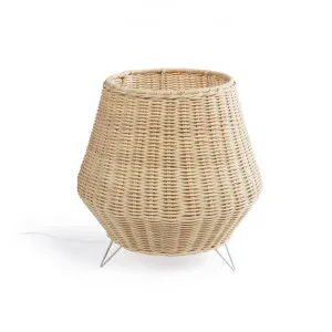 Costa Rattan Tapered Table Lamp by El Diseno, a Table & Bedside Lamps for sale on Style Sourcebook