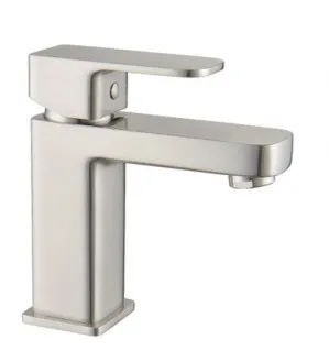 Sigma Basin Mixer | Made From Brass In Brushed Nickel By Raymor by Raymor, a Bathroom Taps & Mixers for sale on Style Sourcebook