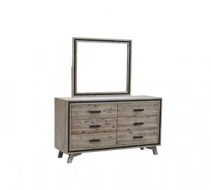 Seashore Dresser in Solid Acacia With Mirror by Luxe Mirrors, a Shaving Cabinets for sale on Style Sourcebook