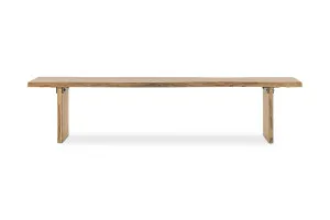 Dakota Block 200cm Bench, Solid Acacia Wood, Natural, by Lounge Lovers by Lounge Lovers, a Chairs for sale on Style Sourcebook