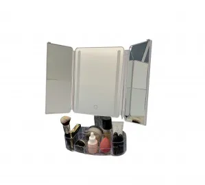 Trifold LED Makeup Mirror 25cm x 39cm by Luxe Mirrors, a Shaving Cabinets for sale on Style Sourcebook
