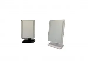 Monna LED Makeup Mirror - Available in Black or White White by Luxe Mirrors, a Shaving Cabinets for sale on Style Sourcebook