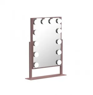 Lumiere Dual Colour LED Makeup Mirror Rose Gold by Luxe Mirrors, a Shaving Cabinets for sale on Style Sourcebook