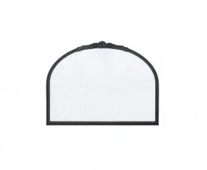 Hand-Carved Arched Wall Mirror Black 101cm x 76.5cm by Luxe Mirrors, a Mirrors for sale on Style Sourcebook