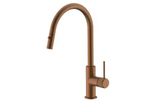 Soul Groove Pull Out Sink Mixer (Dual Spray), Brushed Copper by ADP, a Bathroom Taps & Mixers for sale on Style Sourcebook