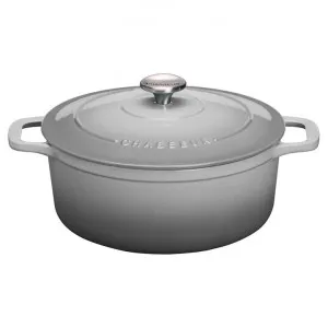 Chasseur Cast Iron Round French Oven, 28cm, Celestial Grey by Chasseur, a Cookware for sale on Style Sourcebook