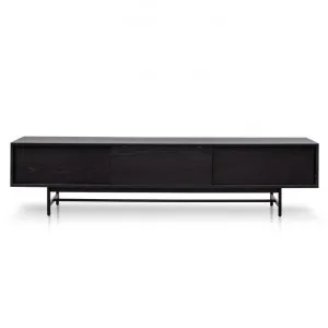 Kyneton Wooden Sliding Door TV Unit, 210cm, Black by Conception Living, a Entertainment Units & TV Stands for sale on Style Sourcebook