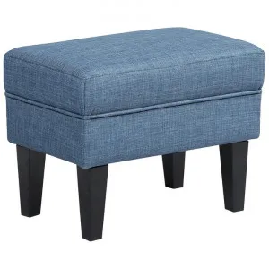 Minto Fabric Footstool, Faded Denim by Brighton Home, a Stools for sale on Style Sourcebook