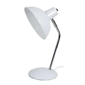 Thea Metal Desk Lamp, White by Oriel Lighting, a Desk Lamps for sale on Style Sourcebook