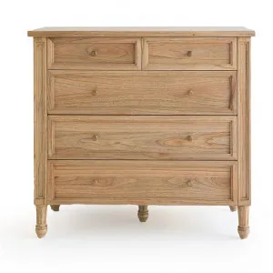 Saman Timber 5 Drawer Chest, Weathered Oak by Ambience Interiors, a Dressers & Chests of Drawers for sale on Style Sourcebook
