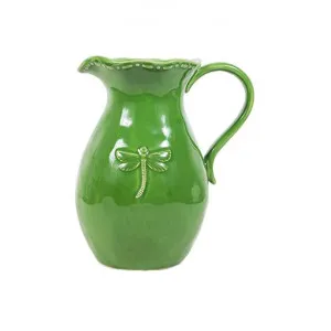 Ecoche Stoneware Jug, Small, Green by French Country Collection, a Jugs for sale on Style Sourcebook