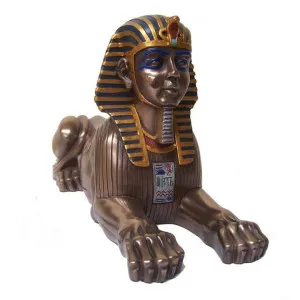 Cast Bronze Egyptian Mythology Figurine, Sphinx by Veronese, a Statues & Ornaments for sale on Style Sourcebook