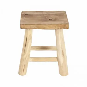 Verin Teak Timber Low Stool by El Diseno, a Stools for sale on Style Sourcebook