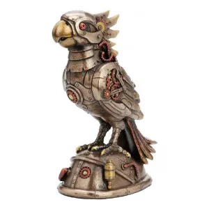 Veronese Cold Cast Bronze Coated Steampunk Statue, Mechanical Cockatiel by Veronese, a Statues & Ornaments for sale on Style Sourcebook