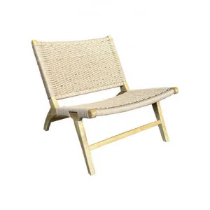 Riverton Timber & Cord Lounge Chair by Montego, a Chairs for sale on Style Sourcebook