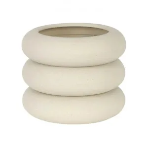Little Fatty Polystone Pot, Small, Sand by MRD Home, a Plant Holders for sale on Style Sourcebook