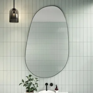 Pebble Shape III Bathroom Wall Mirror  - 3 colours available Black by Luxe Mirrors, a Vanity Mirrors for sale on Style Sourcebook