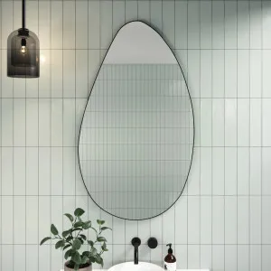Pebble Shape II Bathroom Wall Mirror  - 3 colours available Black by Luxe Mirrors, a Vanity Mirrors for sale on Style Sourcebook