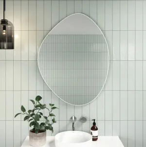 Pebble Shape I Bathroom Wall Mirror - 3 colours available Black by Luxe Mirrors, a Vanity Mirrors for sale on Style Sourcebook