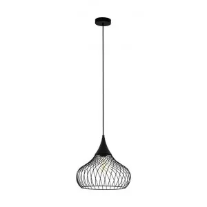 Staverton Metal Wire Pendant Light, Black by Eglo, a Pendant Lighting for sale on Style Sourcebook