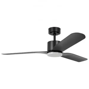 Iluka Indoor / Outdoor DC Ceiling Fan with CCT LED Light & Remote, 132cm/52", Black by Eglo, a Ceiling Fans for sale on Style Sourcebook