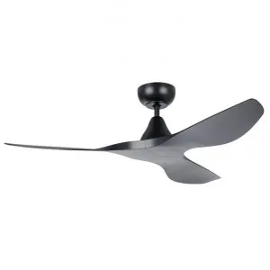 Surf DC Ceiling Fan with Remote, 132cm/52", Black by Eglo, a Ceiling Fans for sale on Style Sourcebook