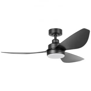 Torquay Indoor / Outdoor DC Ceiling Fan with CCT LED Light & Remote, 122cm/48", Black by Eglo, a Ceiling Fans for sale on Style Sourcebook
