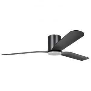 Iluka Indoor / Outdoor DC Hugger Ceiling Fan with CCT LED Light & Remote, 150cm/60", Black by Eglo, a Ceiling Fans for sale on Style Sourcebook
