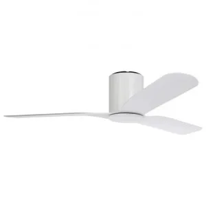 Iluka Indoor / Outdoor DC Hugger Ceiling Fan with Remote, 132cm/52", White by Eglo, a Ceiling Fans for sale on Style Sourcebook