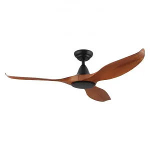 Noosa Indoor / Outdoor DC Ceiling Fan with Remote, 132cm/52", Black / Teak by Eglo, a Ceiling Fans for sale on Style Sourcebook
